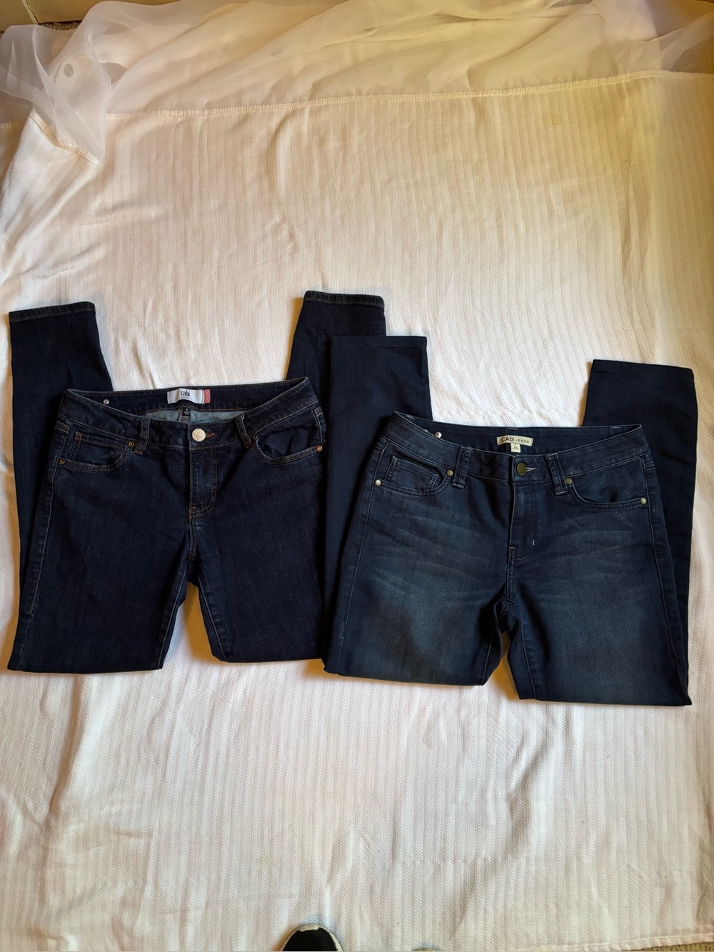 2/$30 CAbi Skinny Jeans Indie Straight Leg Jeans